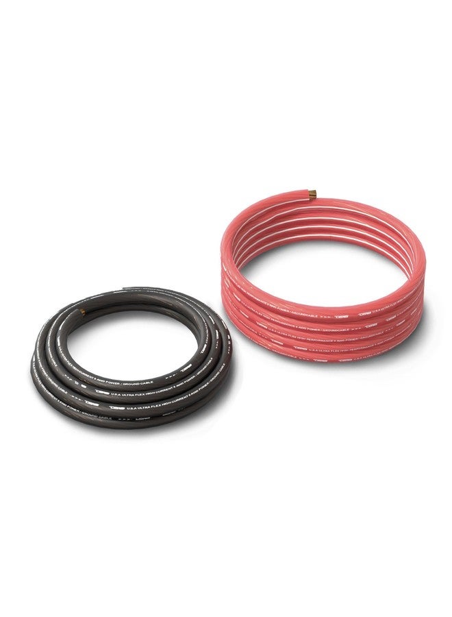 DS18 PW-OFC8GA-5BK/20RD Ultra Flex Power Wire OFC 8 Gauge, 5ft-Black and 20ft-Red - Power Amplifier Wiring Kit - Image 1